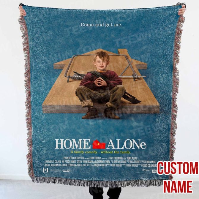 Custom Home Alone Movie Blanket – Cozy Holiday Gift With Your Name – Best Seller! - Image 2