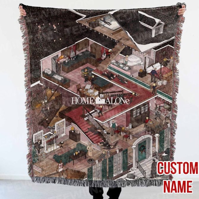 Custom Home Alone Movie Blanket – Cozy Holiday Gift With Your Name – Best Seller! - Image 3