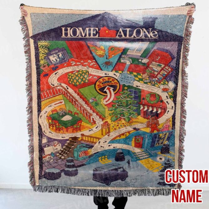 Custom Home Alone Movie Blanket – Cozy Holiday Gift With Your Name – Best Seller! - Image 5
