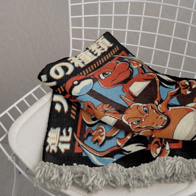 Cozy Charmander Evolution Blanket – Perfect Gift For Pokémon Fans! - Image 4