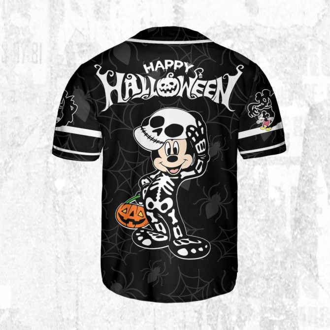 Custom Halloween Mickey Mouse Baseball Jersey - Kids/Youth/Adult Personalized Gift - Image 3