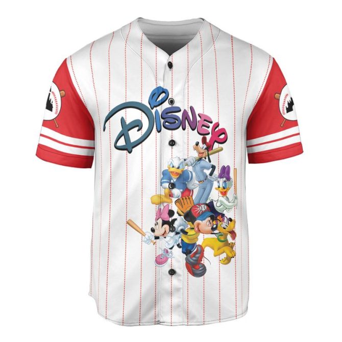 Disney Baseball Jersey - Classic Cartoon Characters Team Shirt For Kids & Adults