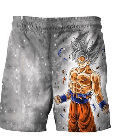 Unisex Anime Graphic Shorts - Ultra Instinct Design, Comfortable & Stylish Lounge Wear