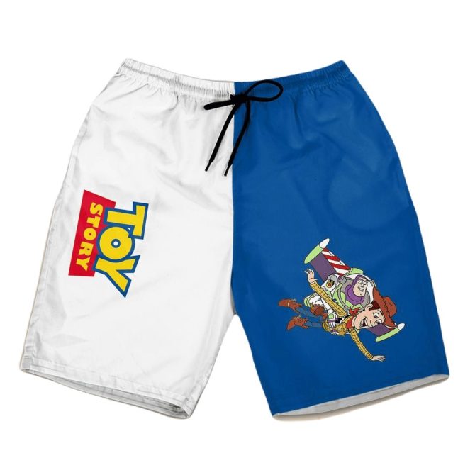 Toy Story Men'S Swim Shorts – Buzz & Woody Design For Summer Fun