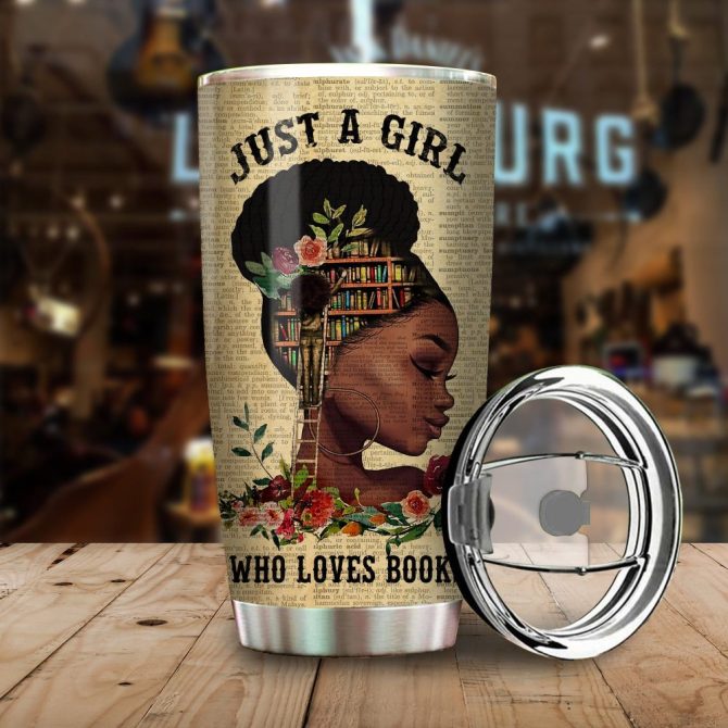 Literary Lover'S Dream Tumbler - Just A Girl Who Loves Books, Happy Ever After Design - Image 2