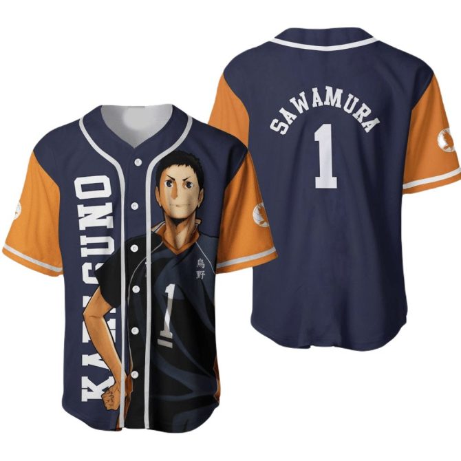 Anime-Inspired Sawamura Baseball Jersey – Stylish Sportswear For Fans