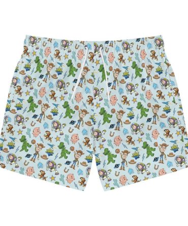 Kids' Cartoon Character Swim Shorts - Fun Summer Beachwear