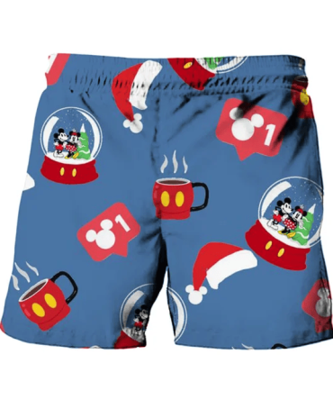 Festive Cartoon Christmas Boxers - Cozy Holiday Nightwear For Men