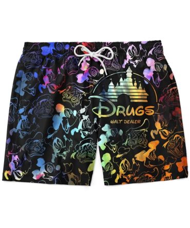 Dn Shorts Walt Dealer Drugs Characters Gradiant Color Shorts Black