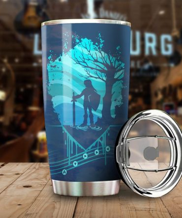 Adventure-Themed Stainless Steel Tumbler With Lid – Keeps Drinks Hot/Cold For Hours!