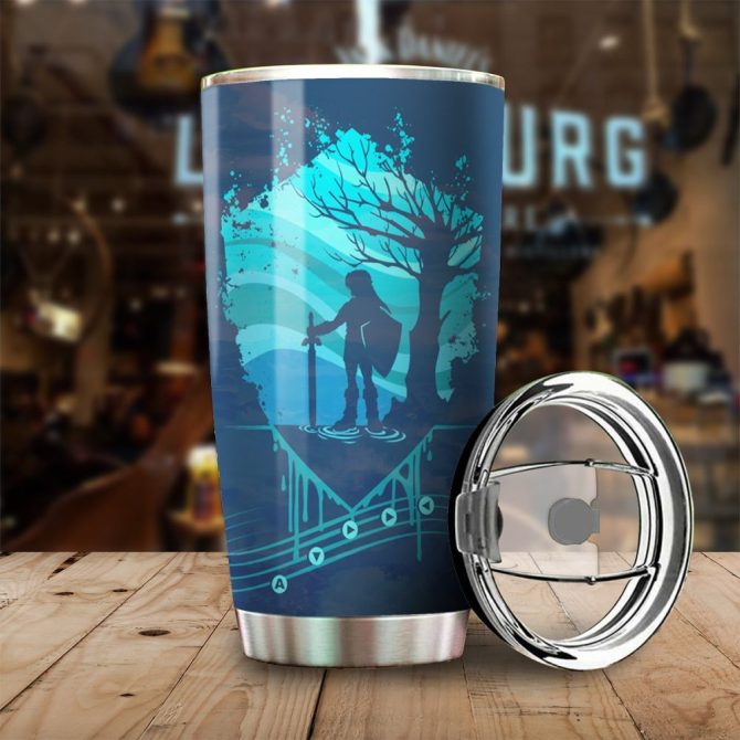 Adventure-Themed Stainless Steel Tumbler With Lid – Keeps Drinks Hot/Cold For Hours!