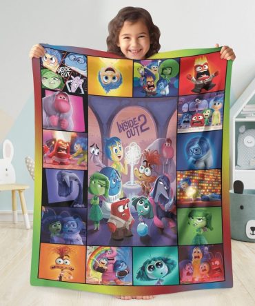 Cozy Inside Out 2 Kids Blanket – Vibrant, Soft & Fun For Bedroom Decor