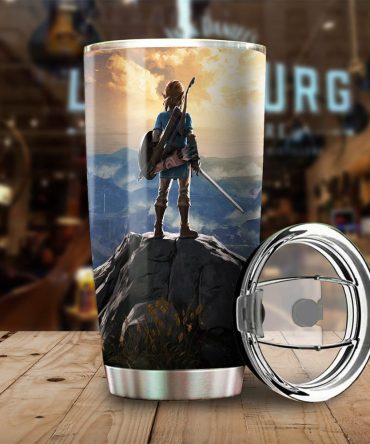 Adventure-Inspired Stainless Steel Tumbler With Lid - Perfect For Gamers & Travelers