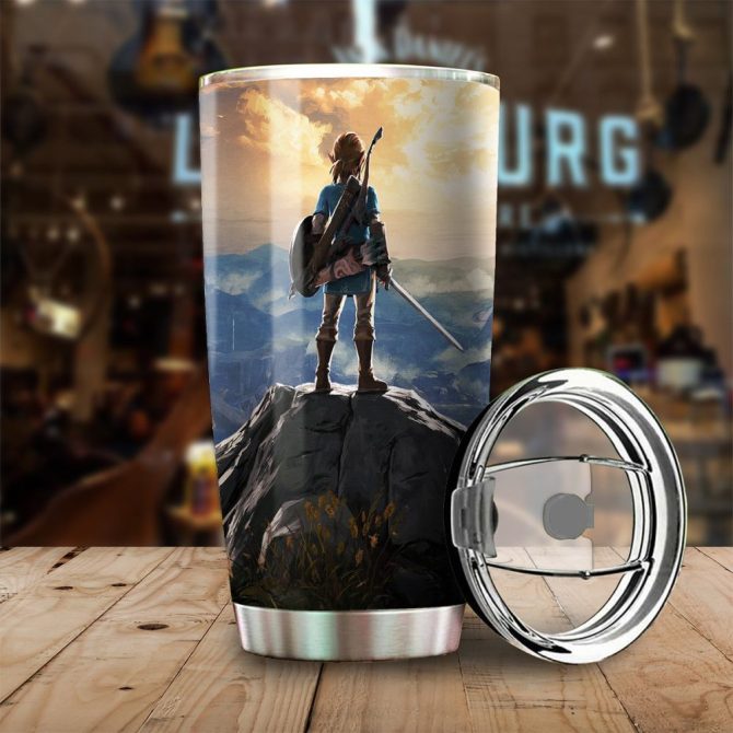 Adventure-Inspired Stainless Steel Tumbler With Lid - Perfect For Gamers & Travelers