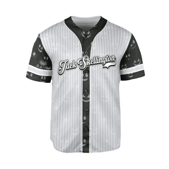 Jack Skellington Baseball Jersey - Spooky Style For Fans , Limited Edition - Image 2
