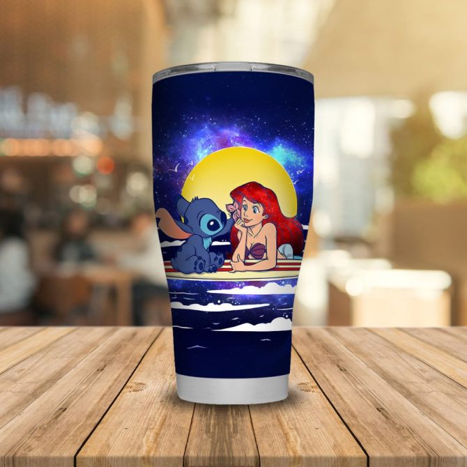 Magical Mermaid & Alien Stainless Steel Tumbler - Insulated Travel Mug With Lid - 20Oz - Image 5