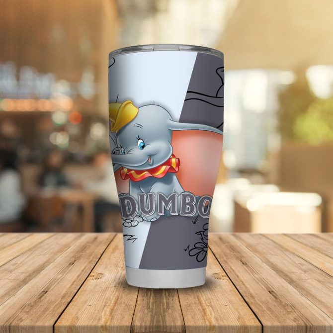 Magical Dumbo Insulated Tumbler - Double Wall Stainless Steel Travel Mug - 20Oz - Image 5