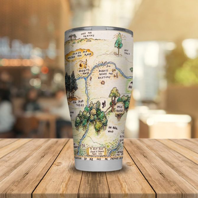 Explore Adventure With Vintage Map Insulated Travel Tumbler - Perfect For Hot & Cold Drinks - Image 5