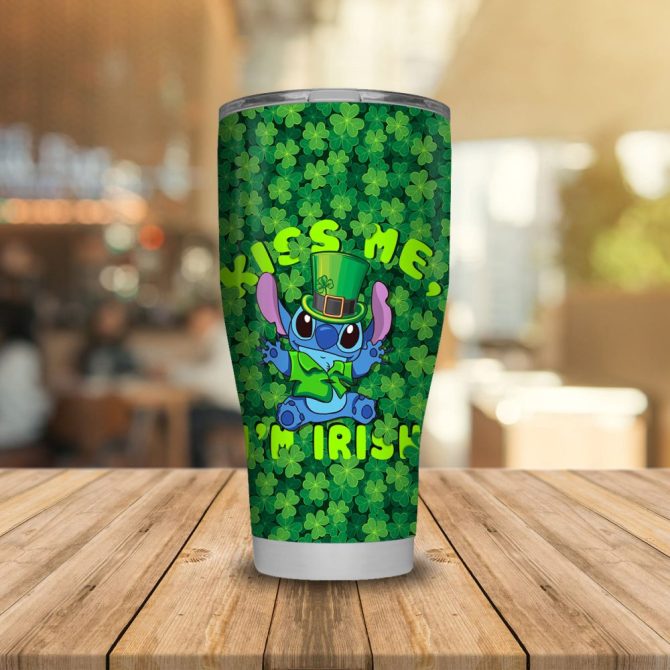 St. Patrick'S Day Tumbler - Fun Green Clover Design - Insulated Travel Mug 20Oz - Image 5