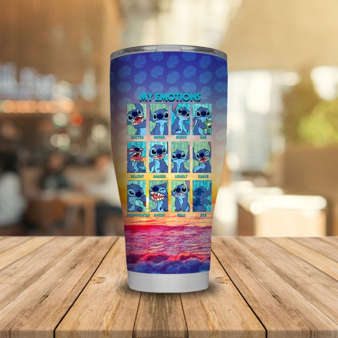 Colorful Emotions Insulated Tumbler Cup With Lid - 20Oz Stainless Steel Travel Mug - Image 5