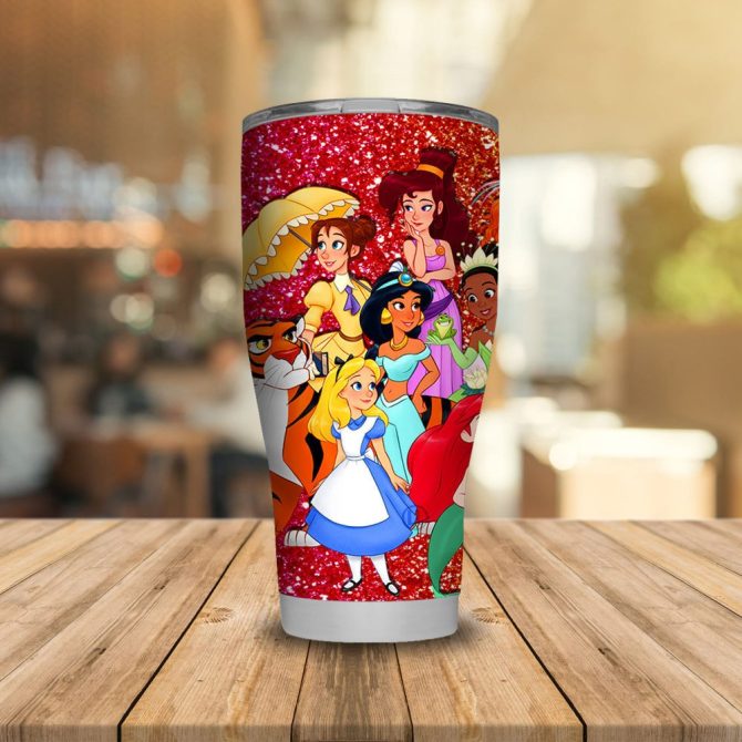 Magical Princess Tumbler With Glitter Finish - Insulated Travel Cup For Kids & Fans - Image 5