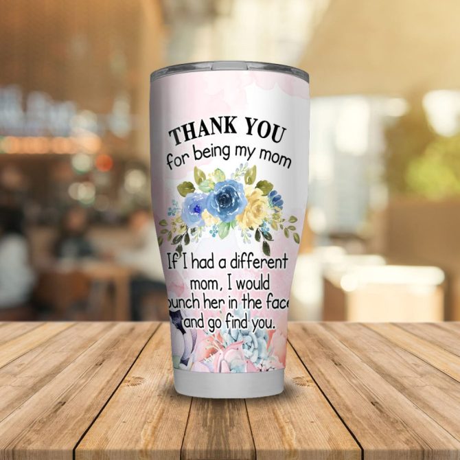 Funny Floral Mom Tumbler - Unique Gift For Mother'S Day Or Birthday - 20Oz Insulated Cup