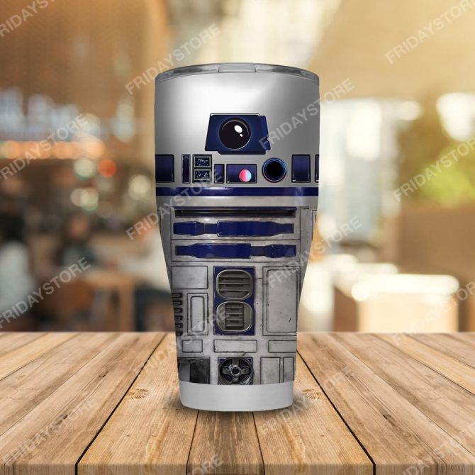 Galaxy Droid Stainless Steel Tumbler With Lid - 20Oz Insulated Travel Mug For Sci-Fi Fans - Image 5