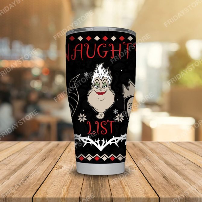 Naughty List Tumbler - Fun Holiday Travel Mug With Lid , 20Oz Stainless Steel - Image 5
