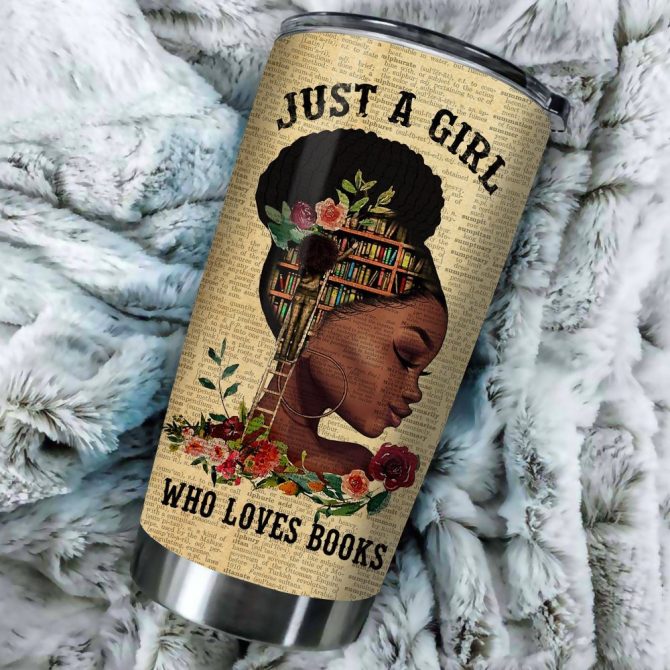 Literary Lover'S Dream Tumbler - Just A Girl Who Loves Books, Happy Ever After Design - Image 3