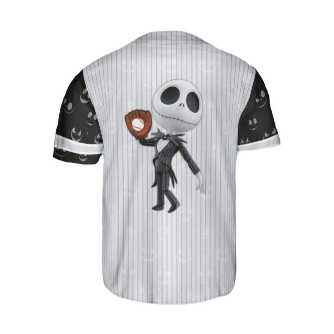 Jack Skellington Baseball Jersey - Spooky Style For Fans , Limited Edition - Image 3