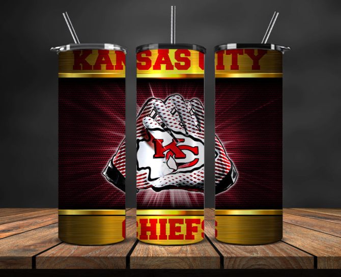 Chiefs Football Tumbler - Stay Hydrated In Style: Kansas City Chiefs Tumbler - Perfect For Fans & Game Days!