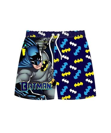 Kids' Batman Swim Trunks - Superhero Beach Shorts With Iconic Logo