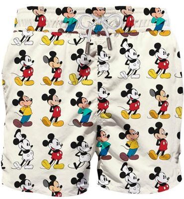 Men'S Mickey Mouse Swim Shorts - Fun Cartoon Print Beachwear