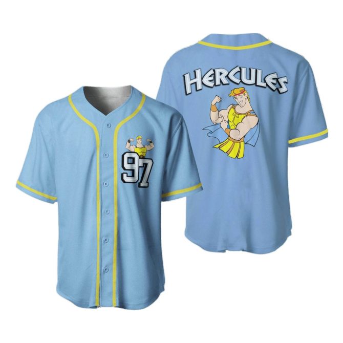 Get Heroic Style: Hercules Themed Baseball Jersey - Limited Edition Sportswear