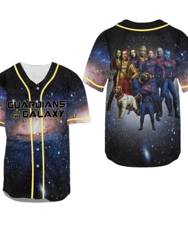 Guardians Of The Galaxy 3 Baseball Jersey – Cosmic Character Design