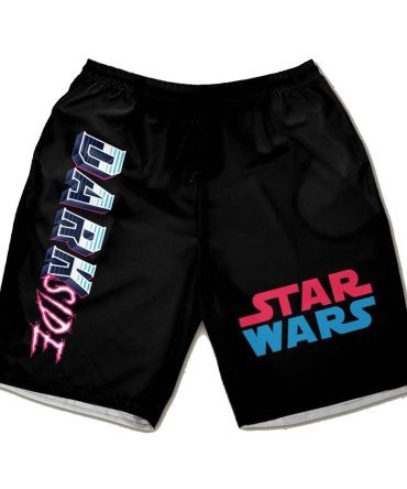 Star Wars Dark Side Men'S Swim Shorts - Black, Comfortable & Stylish Beachwear