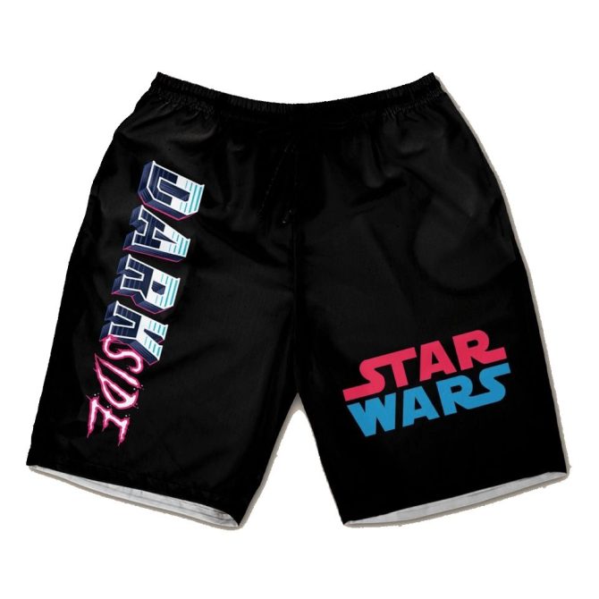 Star Wars Dark Side Men'S Swim Shorts - Black, Comfortable & Stylish Beachwear