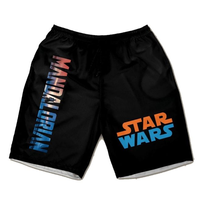 Star Wars Mandalorian Men'S Swim Shorts - Comfortable & Stylish Beachwear