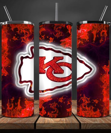 Chiefs Football Tumbler - Premium Insulated Stainless Steel Tumbler - Bold Red & White Design - Perfect For Sports Fans & On-The-Go Hydration