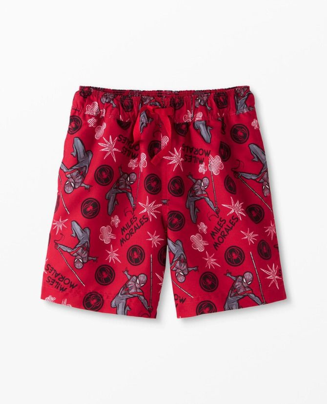 Kids' Spider-Man Miles Morales Red Shorts - Comfortable & Stylish Superhero Wear