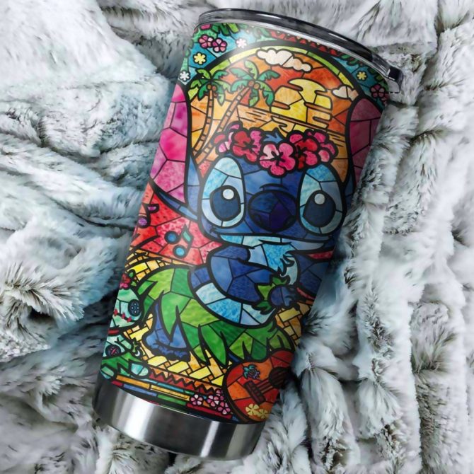 Colorful Tropical Character Tumbler – Insulated Stainless Steel Travel Mug, 20Oz