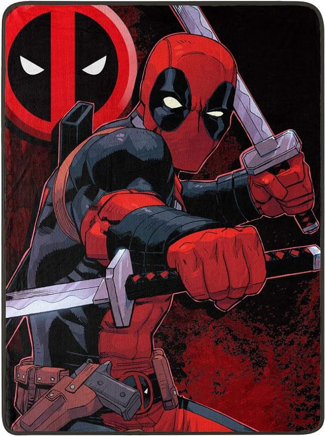 Cozy Up With A Hero: Premium Deadpool Fleece Throw Blanket – Vibrant Design For Fans