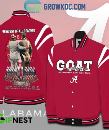 Alabama Crimson Tide G.O.A.T Jacket - Celebrate The Greatest Coaches In Style!