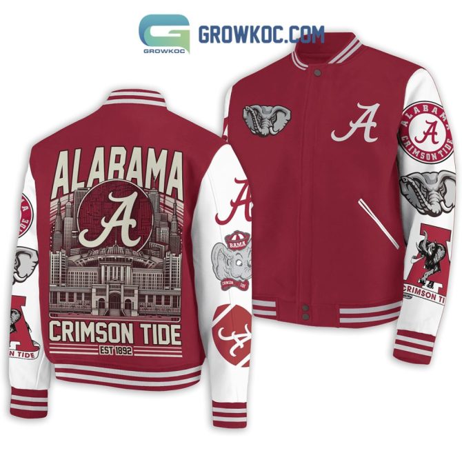 Alabama Crimson Tide Varsity Jacket - Stylish College Team Apparel For Fans