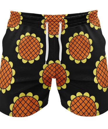Vibrant Sunflower Print Men'S Swim Trunks - Summer Beachwear Shorts