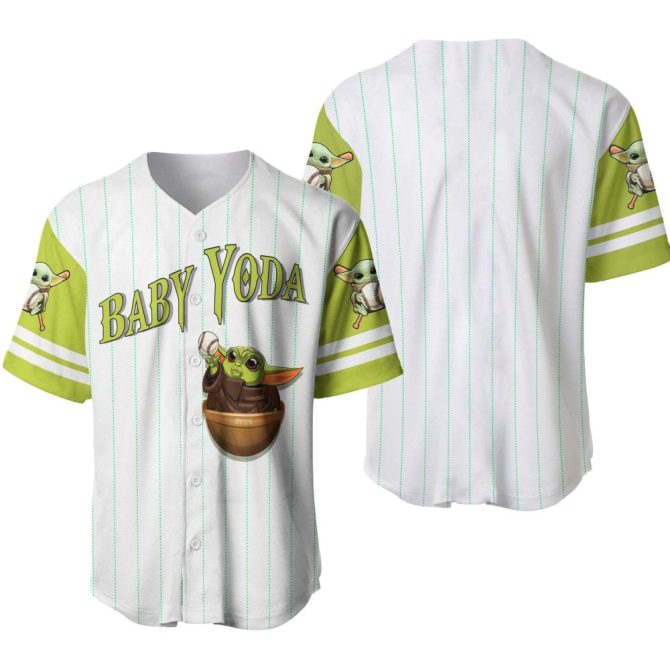 Baby Yoda Baseball Jersey - Cute Grogu Sports Shirt For Kids & Adults - Perfect Star Wars Gift