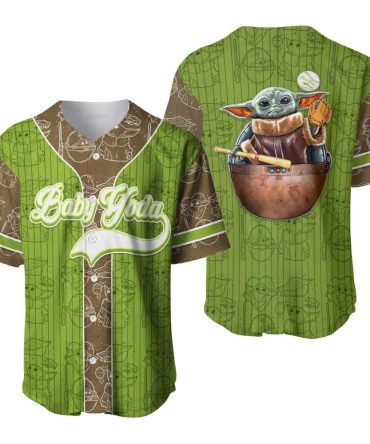 Limited Edition Baby Yoda Baseball Jersey - Perfect Gift For Star Wars Fans!