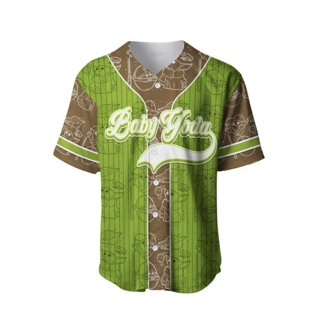 Limited Edition Baby Yoda Baseball Jersey - Perfect Gift For Star Wars Fans! - Image 2