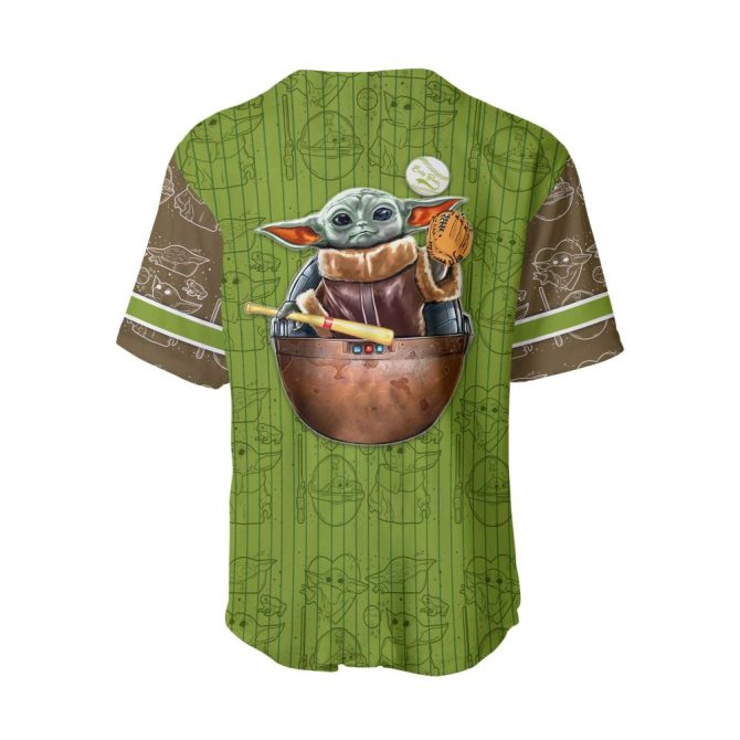 Limited Edition Baby Yoda Baseball Jersey - Perfect Gift For Star Wars Fans! - Image 3