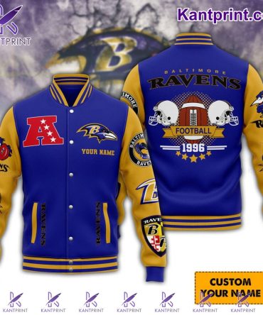Custom Baltimore Ravens Varsity Jacket – Personalized Nfl Fan Gear 1996 Edition